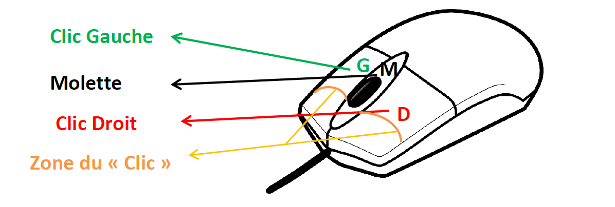 J&rsquo;apprends à me servir du clavier et la souris
